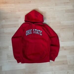 Steve Barrys Ohio State Buckeyes Red Hoodie Sweatshirt Men's Athletic Dept XS